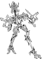 coloriage transformers decepticon crochu